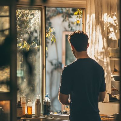 Martin Pleissner-Hintergrund-person looking out window thoughtful