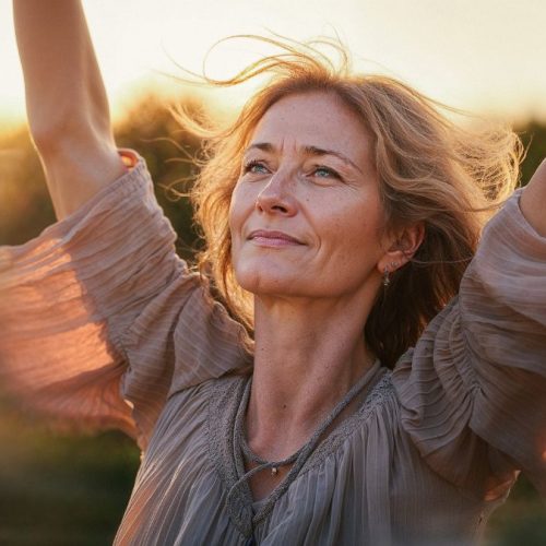 Soulbased-Frau spür Energie